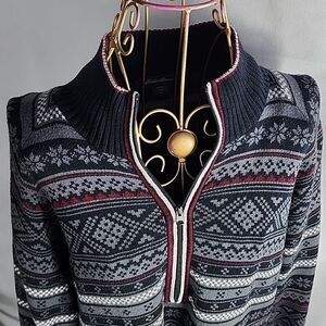 Eddie Bauer Soft Comfy Long Sleeved Quarter Zip Sweater Size L Eclectic Grandpa